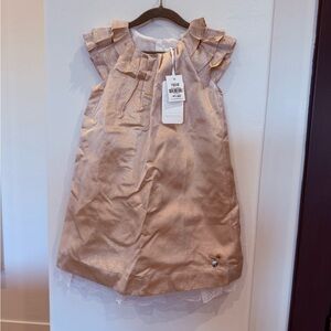 Le Chic Elegant Gold Dress NWT